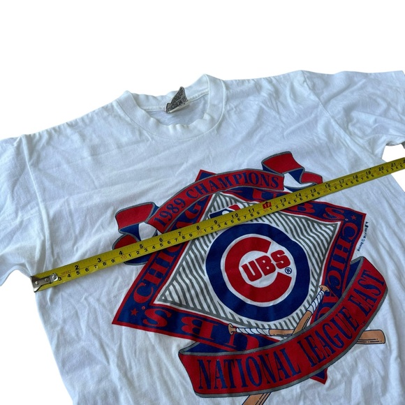 1989 Nutmeg Chicago Cubs MLB World Series Champions Graphic Tee Shirt Baseball - Picture 7 of 8